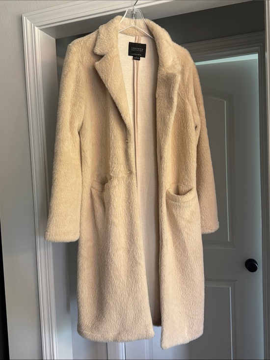 Sanctuary Jackets & Blazers - Insanely Soft Off White Cream Cozy Faux-Fur Long Coat